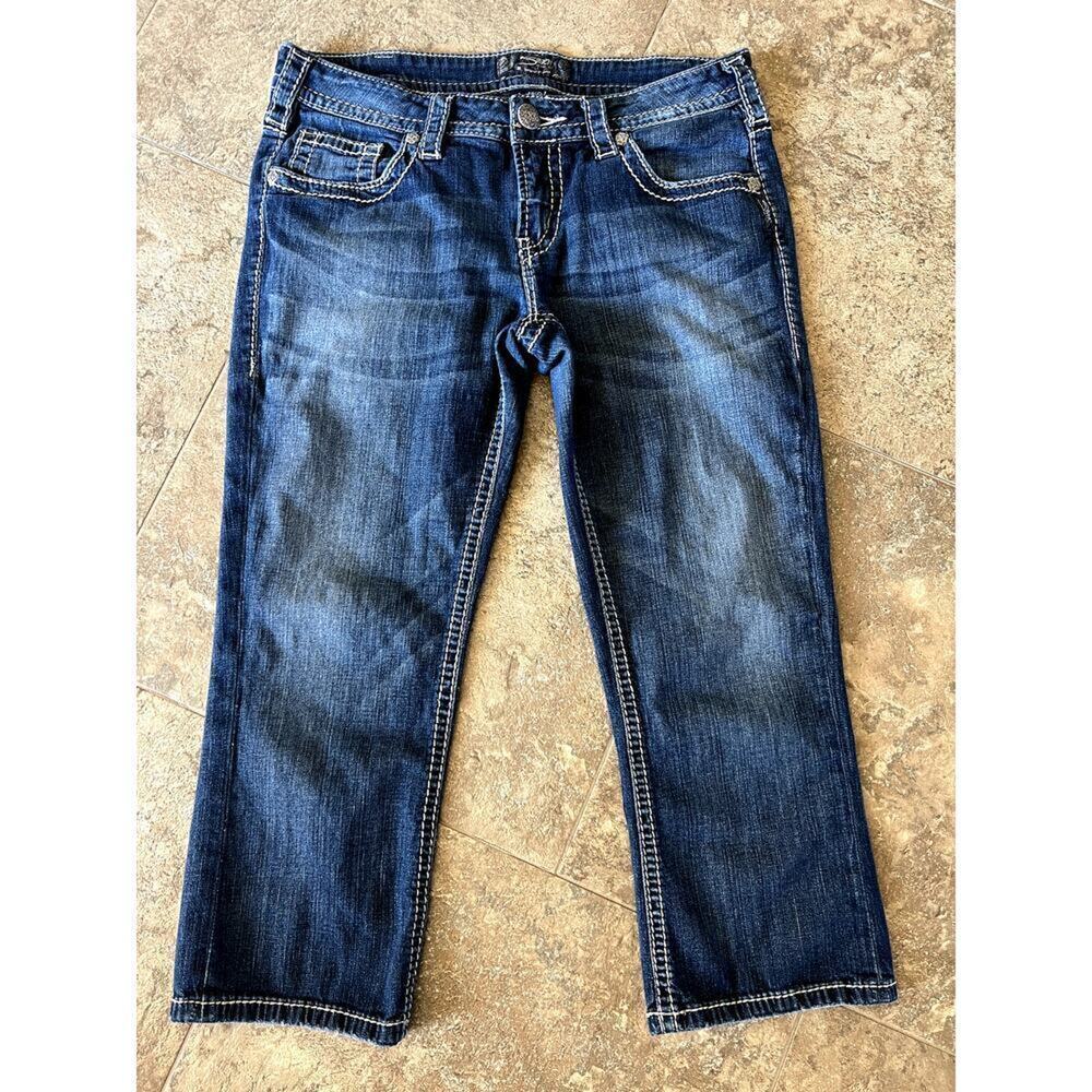 Silver AIKO denim capri jeans, women's size 30